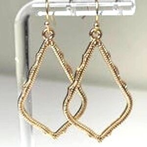 NEW Earrings Kendra Scott Sophee Drop Dangle Gold Tone Lot Jewelry JA25